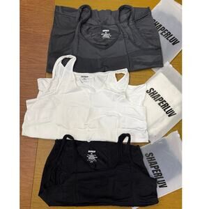 Men’s Shapewear - SHAPERLUV BODY SCULPTING SHAPER - XXL; 3 new packs of 2 tanks